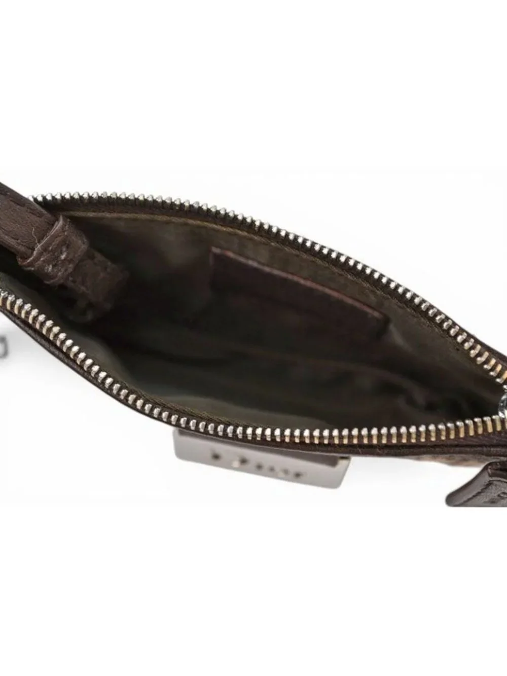Dior Key Pouch Coin Case Street Chic Beige Brown